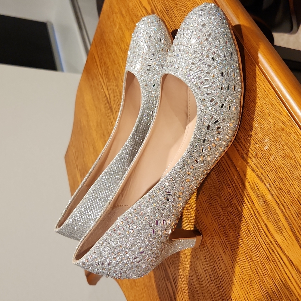 Silver Heels Women's size 10